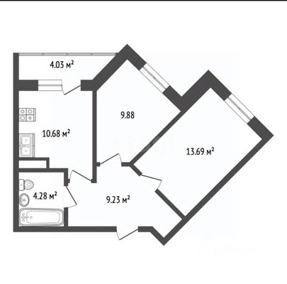 Продам двухкомнатную (2-комн.) квартиру, Генерала Донскова ул, 27к3, Новофедоровское п