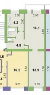 Продам двухкомнатную (2-комн.) квартиру, Володарского ул, 38, Лодейное Поле г