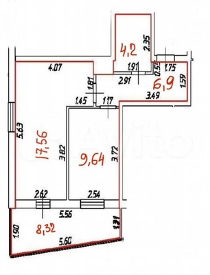 Продам однокомнатную (1-комн.) квартиру, Авиаторов Балтики пр-кт, 21, Мурино п