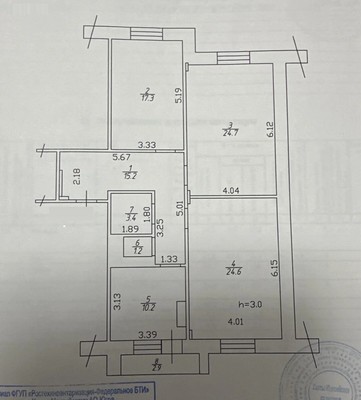 Продам трехкомнатную (3-комн.) квартиру, Объездная ул, 8, Ханты-Мансийск г