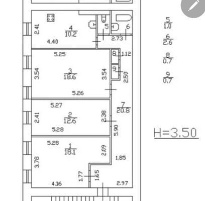 Продам трехкомнатную (3-комн.) квартиру, Шпалерная ул, 30, Санкт-Петербург г