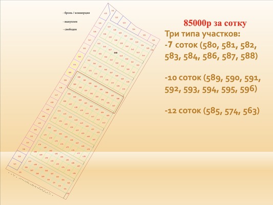 Продам участок 10 соток, Фермерское хоз., Мечты ул, Южно-Сахалинск г, 0 км от города
