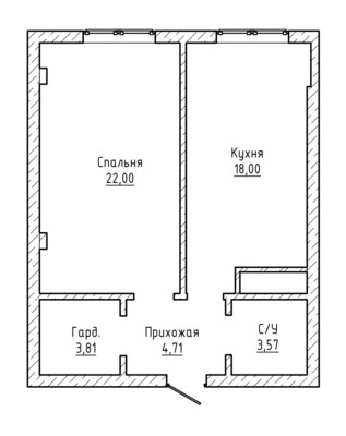 Продам однокомнатную (1-комн.) квартиру, ОДС ул, 3, Нальчик г