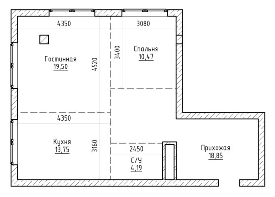 Продам двухкомнатную (2-комн.) квартиру, Атажукина ул, 153, Нальчик г