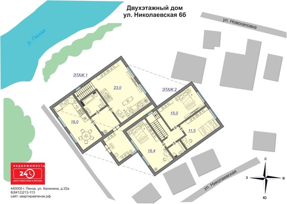 Продам дом, Николаевская ул, 6Б, Пенза г, 0 км от города