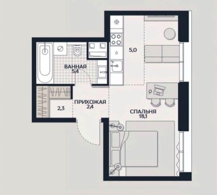 Продам однокомнатную (1-комн.) квартиру, Гродненская ул, 18к3, Москва г