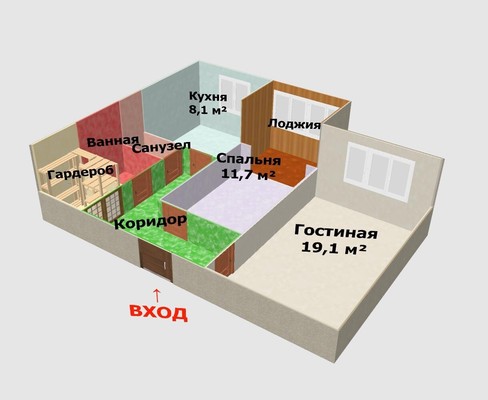 Продам двухкомнатную (2-комн.) квартиру, Тепличная ул, 6кб, Воронеж г