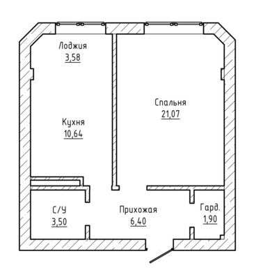 Продам однокомнатную (1-комн.) квартиру, Т.Идарова ул, 176, Нальчик г