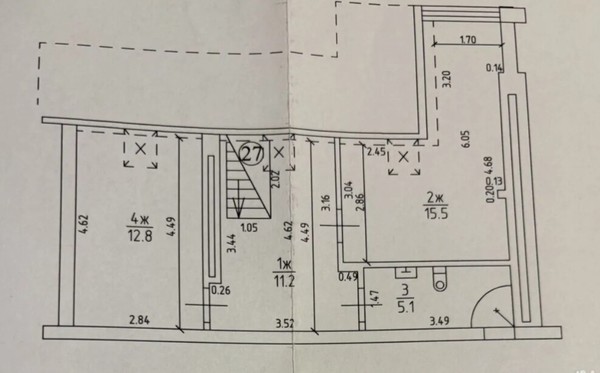 Продам трехкомнатную (3-комн.) квартиру, В.Гакуна ул, 8, Калининград г