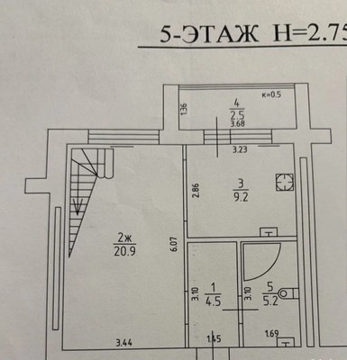 Продам трехкомнатную (3-комн.) квартиру, В.Гакуна ул, 8, Калининград г