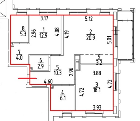 Продам трехкомнатную (3-комн.) квартиру, Гагарина б-р, 67, Пермь г