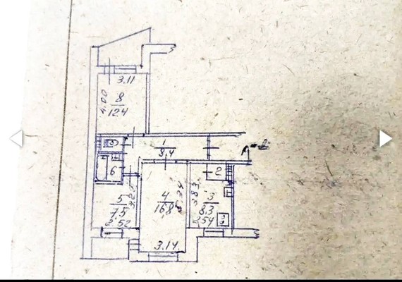 Продам трехкомнатную (3-комн.) квартиру, Лермонтова ул, 11, Симферополь г