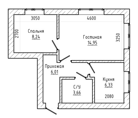 Продам двухкомнатную (2-комн.) квартиру, Кулиева пр-кт, 15, Нальчик г