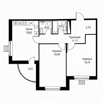 Продам трехкомнатную (3-комн.) квартиру, Северная ул, 5к1, Дубки с