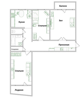 Продам трехкомнатную (3-комн.) квартиру, Ладожская ул, 83, Пенза г
