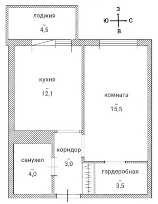 Продам однокомнатную (1-комн.) квартиру, Десантника Вадима Чугунова б-р, 5, Новогорелово п