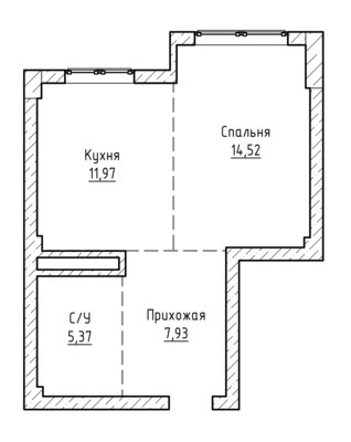 Продам однокомнатную (1-комн.) квартиру, Атажукина ул, 153, Нальчик г