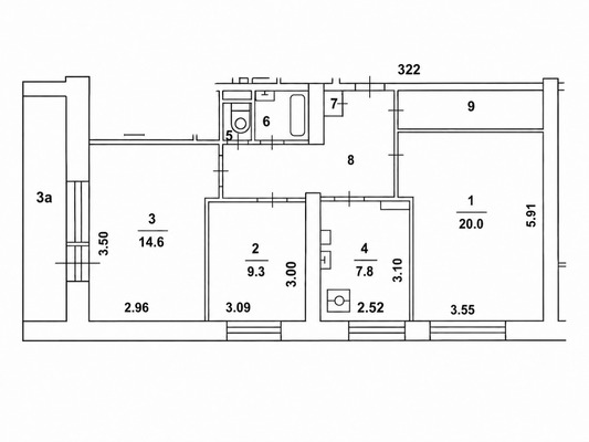 Продам трехкомнатную (3-комн.) квартиру, Нарвская ул, 11к4, Москва г