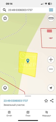 Продам участок 5,1 соток, Фермерское хоз., Озерное снт, Пластунка с, 0 км от города
