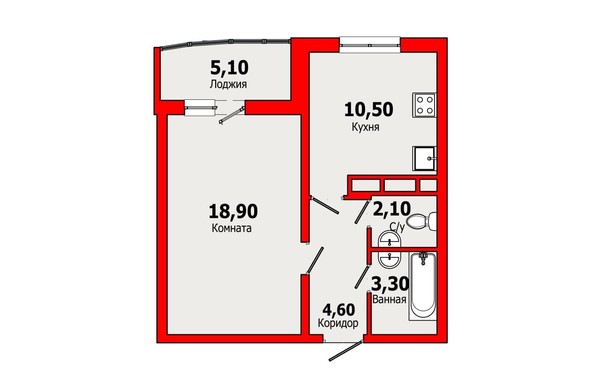 Продам однокомнатную (1-комн.) квартиру, Парашютная ул, 56к1, Санкт-Петербург г