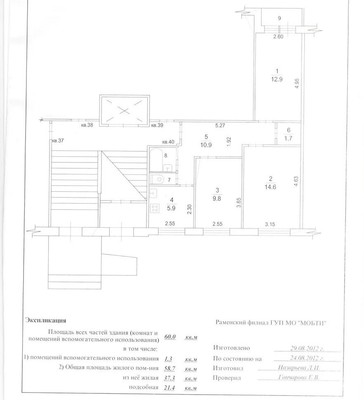 Продам трехкомнатную (3-комн.) квартиру, Красноармейская ул, 19, Раменское г