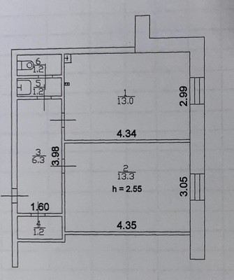 Продам однокомнатную (1-комн.) квартиру, Фатыха Амирхана ул, 12б, Казань г