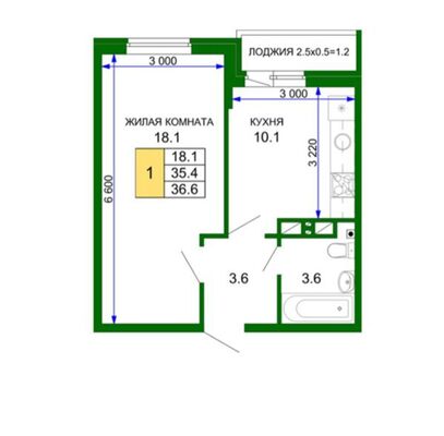 Продам однокомнатную (1-комн.) квартиру, им. лётчика Позднякова ул, 2, Краснодар г