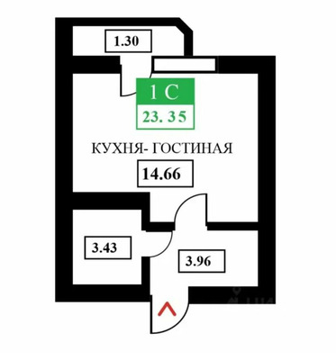 Продам однокомнатную (1-комн.) квартиру, 2-я Линия ул, корпус 8, Краснодар г