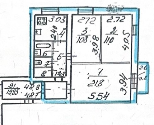 Продам трехкомнатную (3-комн.) квартиру, Демьяна Бедного ул, 26Ак3, Санкт-Петербург г