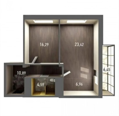 Продам двухкомнатную (2-комн.) квартиру, Галеева ул, 8Ак4, Казань г