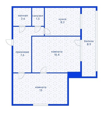 Продам двухкомнатную (2-комн.) квартиру, им. Тургенева ул, 181, Краснодар г
