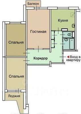 Продам трехкомнатную (3-комн.) квартиру, Донелайтиса проезд, 25, Москва г