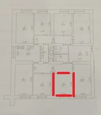 Продам комнату в 8-комн. квартире, Школьная ул, 4, Ангелово с