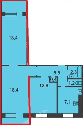 Продам 2-комн. в 3-комн. квартире, Маршала Жукова ул, 4, Нижний Новгород г