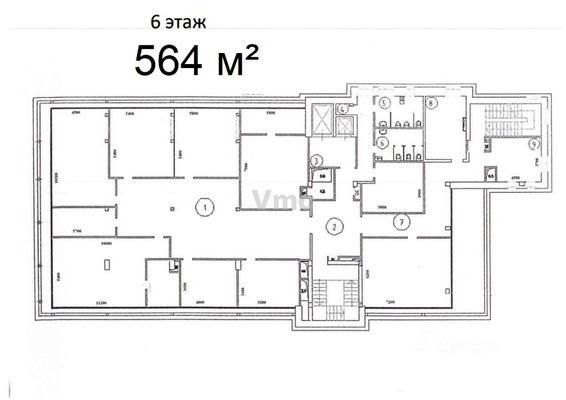 Сдам офисное помещение 474,8 м2, Цветной б-р, 22 1, Москва г