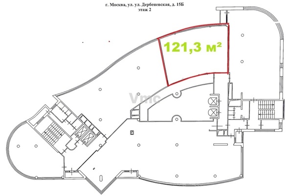 Сдам коммерческое помещение 121,3 м2, Дербеневская ул, 15Б, Москва г