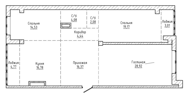 Продам трехкомнатную (3-комн.) квартиру, Атажукина ул, 14, Нальчик г