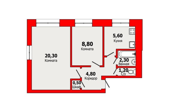 Продам двухкомнатную (2-комн.) квартиру, Приморское ш, 595аО, Зеленогорск г