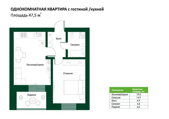 Продам однокомнатную (1-комн.) квартиру, Ключевая ул, 8, Ханты-Мансийск г