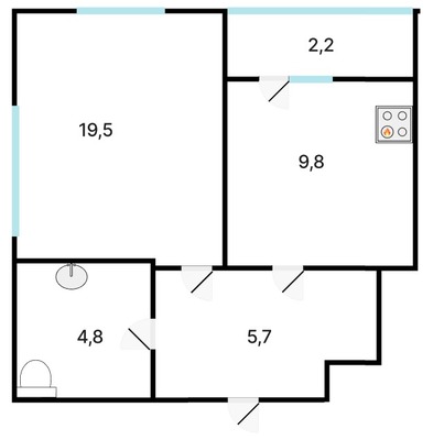 Продам однокомнатную (1-комн.) квартиру, Шоссейная ул, 57, Казань г