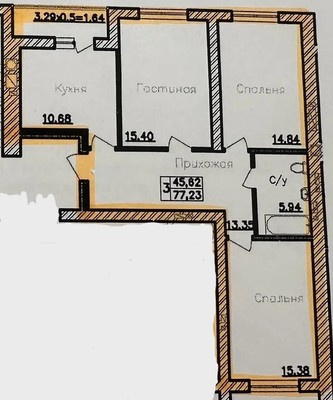 Продам трехкомнатную (3-комн.) квартиру, Печатная ул, 21Б, Калининград г