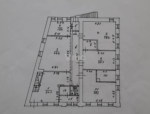 Продам коммерческое помещение 1 099 м2, Кривоколенный пер, 11/13 4, Москва г
