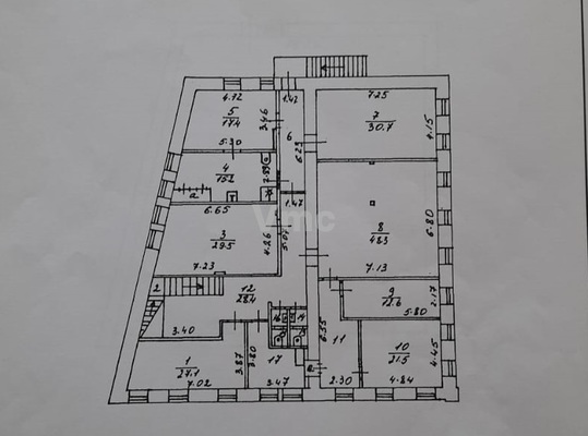 Продам коммерческое помещение 1 099 м2, Кривоколенный пер, 11/13 4, Москва г
