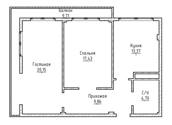 Продам двухкомнатную (2-комн.) квартиру, Ашурова ул, 1, Нальчик г