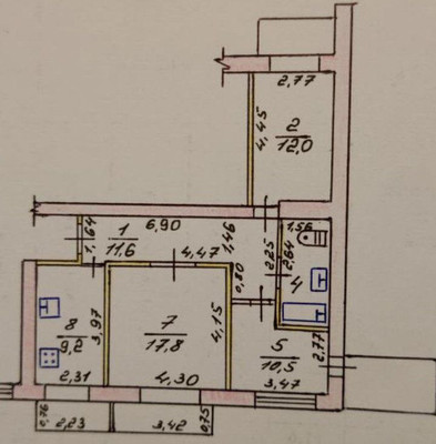 Продам трехкомнатную (3-комн.) квартиру, им. Матэ Залки ул, 21А, Симферополь г