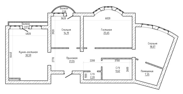 Продам трехкомнатную (3-комн.) квартиру, Тарчокова ул, 29б, Нальчик г