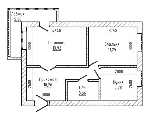 Продам двухкомнатную (2-комн.) квартиру, Т.Идарова ул, 166, Нальчик г