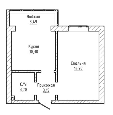 Продам однокомнатную (1-комн.) квартиру, Солнечная ул, 7, Нальчик г