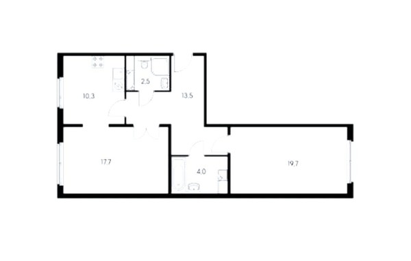 Продам двухкомнатную (2-комн.) квартиру, Александры Монаховой ул, 92к1, Коммунарка п