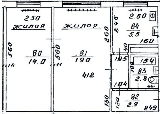 Продам двухкомнатную (2-комн.) квартиру, Лейтенанта Яналова ул, 14А, Калининград г